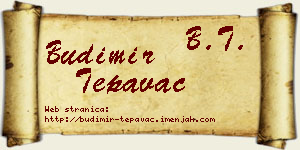 Budimir Tepavac vizit kartica